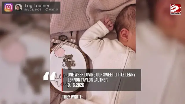 Video thumbnail for Taylor Lautner and his wife welcome a baby girl and reveal her name.