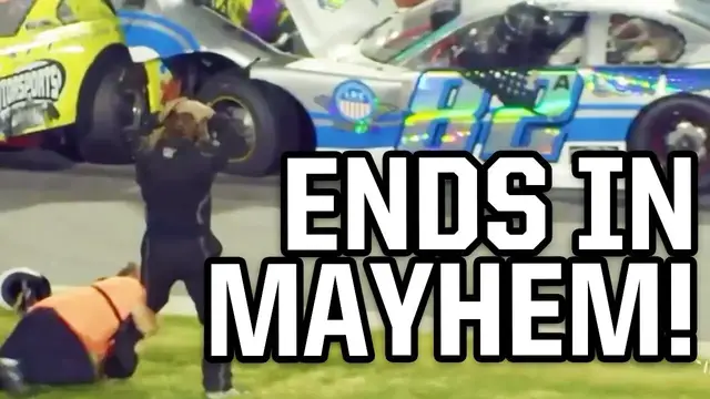 Video thumbnail for Drivers get out of their race cars during an altercation at the track | Things You Missed