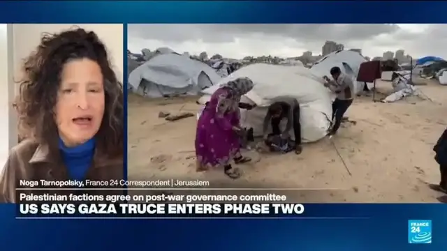 Video thumbnail for Netanyahu says the announced start of Gaza ceasefire's next phase is a 'declarative move'