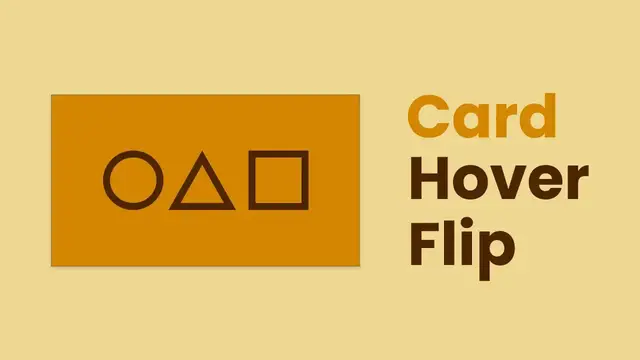 Video thumbnail for Create a Card with 3D Flipping Animation in HTML and CSS _ Squid Game Card Design
