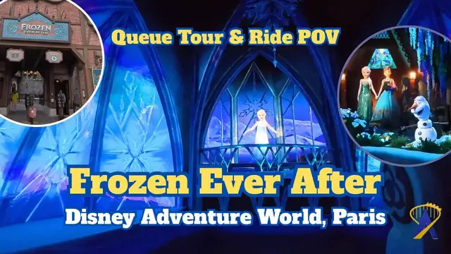 Video thumbnail for Frozen Ever After Queue and Front Row POV from Disney Adventure Park, Paris