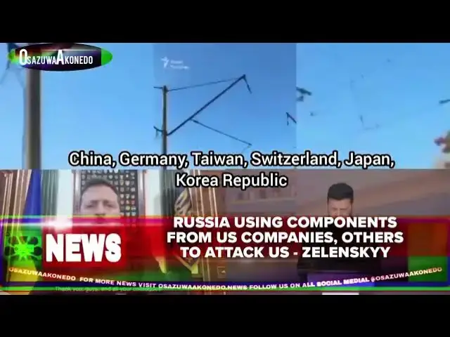 Video thumbnail for Russia Using Components From US Companies, Others To Attack Us - Zelenskyy