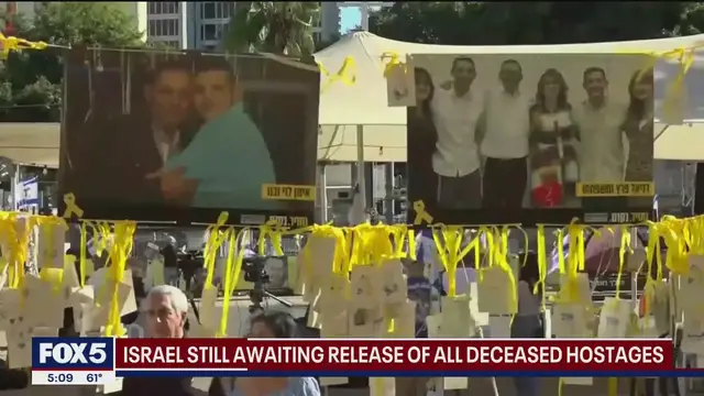 'Video thumbnail for Israel still awaiting release of all deceased hostages'