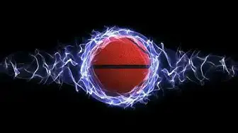 Video thumbnail for Basketball in Blue Abstract particles Loop