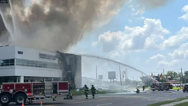 'Video thumbnail for Explosion hurts firefighters after impaired driver hits vet clinic gas line: Video'