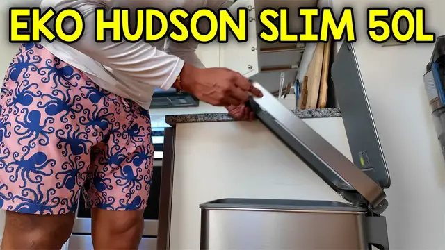 Video thumbnail for What To Expect With The EKO Hudson Slim 50L Trash Can