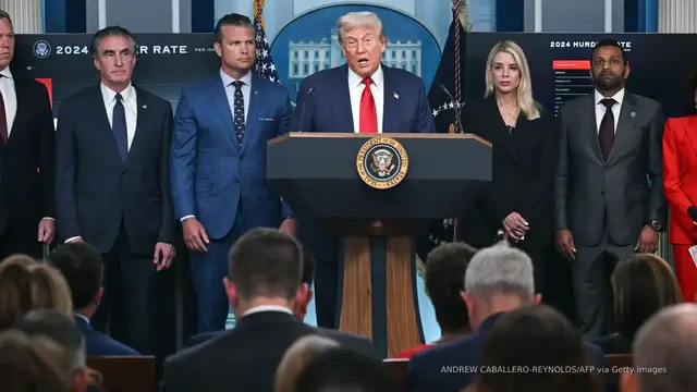 'Video thumbnail for Trump calls for death penalty in DC murder cases despite city's ban'