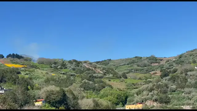 Video thumbnail for Kleiner Waldbrand in Valleseco - April 2021