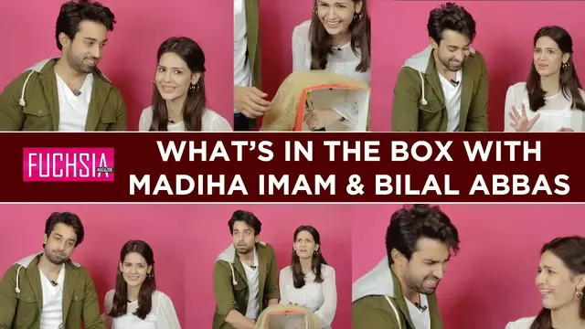 'Video thumbnail for Bilal Abbas & Madiha Imam | What's in the Box | Ek Jhooti Love Story | FUCHSIA'
