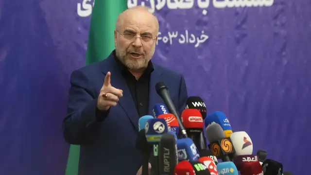 Video thumbnail for Iran’s Ghalibaf says US 'lacks will or ability to fulfil its commitments'