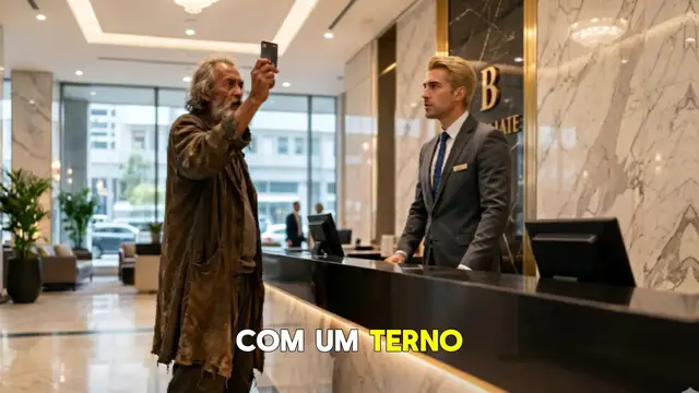 Video thumbnail for O recepcionista humilhou este idoso, mas o que aconteceu quando ele passou o cartão parou o Brasil! 😱