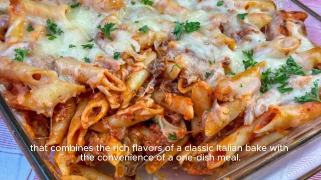 Video thumbnail for Baked Mostaccioli Perfection