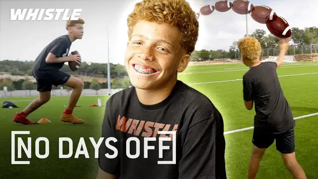 'Video thumbnail for 13-Year-Old DUAL THREAT Quarterback Wants To Play In The NFL!'