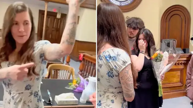 'Video thumbnail for Mom Surprises Daughter With Tattoo Of Her Name On Adoption Day'