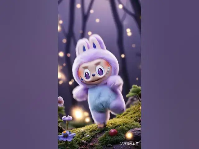 'Video thumbnail for 高品质 图片中的小人 在快乐的跳舞 周围的萤火虫发出梦幻的光芒 画面唯美 1'
