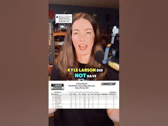 Video thumbnail for Kyle Larson Currently Has No Playoff Points.