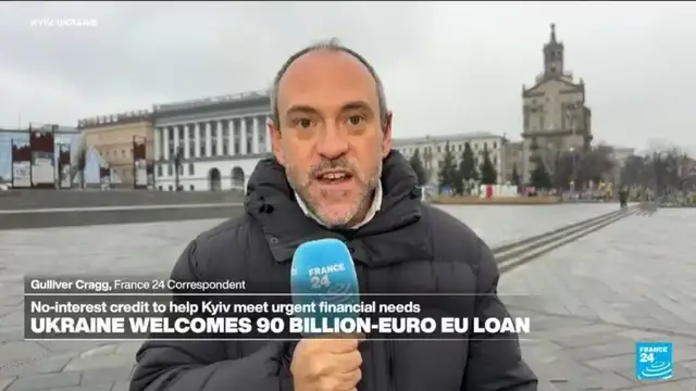 Video thumbnail for Ukraine can now invest in ramping up its drone production thanks to EU loan, says Zelensky