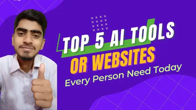 Video thumbnail for Top 5 best AI tools and website very useful in 2023