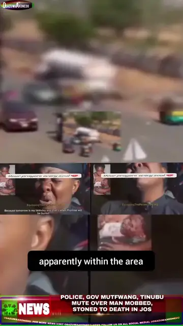Video thumbnail for Police, Gov Mutfwang, Tinubu Mute Over Man Mobbed, Stoned To Death In Jos
