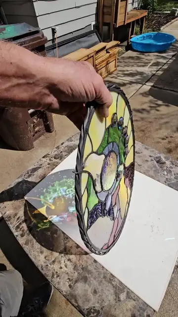 Video thumbnail for Dichroic Stained Glass Casting a Cosmic Light Projection