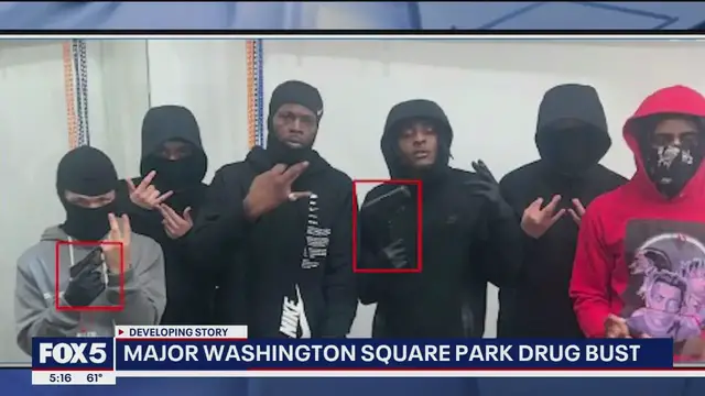 'Video thumbnail for Major Washington Square Park drug bust'