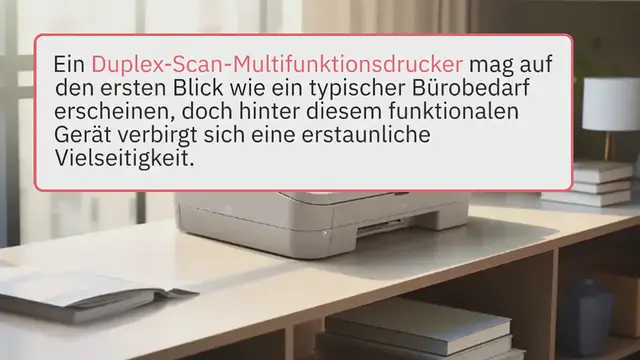 Video thumbnail for Duplex Scan Multifunktionsdrucker Test 2024