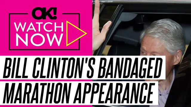 'Video thumbnail for Bill Clinton, 79, Sparks Concerns After He's Spotted With Bandage on His Face at NYC Marathon Amid Health Woes'