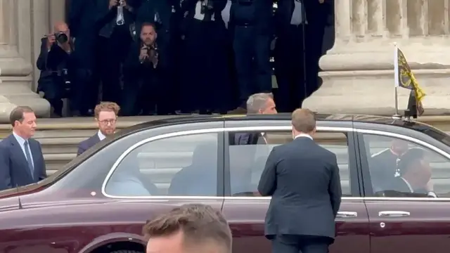 Video thumbnail for US: King Charles III and French President Macron attend Bayeux Tapestry exhibition in London.