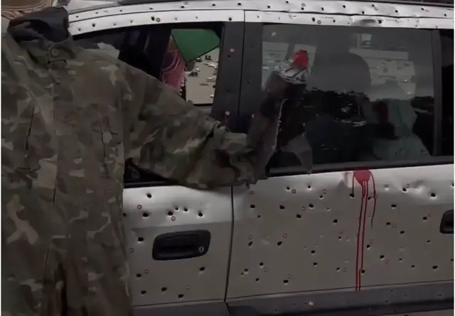 Video thumbnail for Bullet-riddled car on display in Berlin to remember Hind Rajab