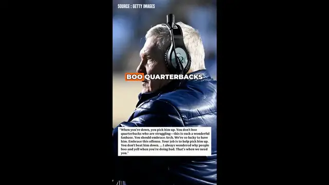 'Video thumbnail for Mack Brown Urges Texas Fans to Support Arch Manning Instead of Booing'