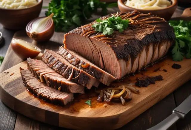 Video thumbnail for Oven-Baked Brisket Recipe