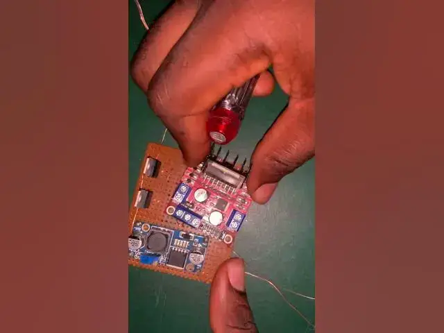 Video thumbnail for Motor driver L298N project. #electronics #arduino #microcontroller #l298n