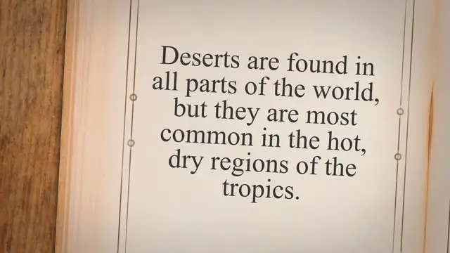 Video thumbnail for What is a Desert? | Types, Climate, Life, and More