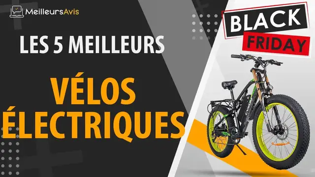 Video thumbnail for 🚩 MEILLEUR VÉLO ÉLECTRIQUE - Black Friday 2022 (Comparatif & Guide d'achat)