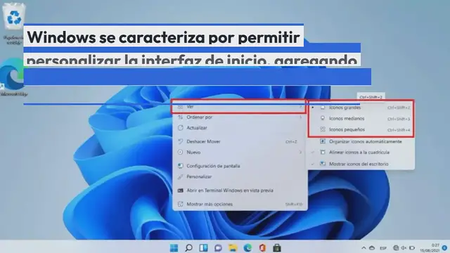 Video thumbnail for Cómo cambiar el tamaño de los iconos en Windows 11
