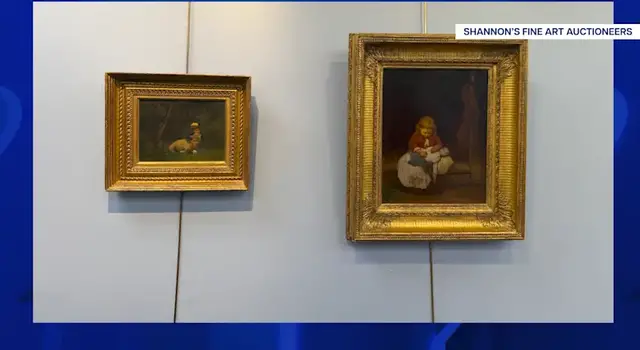 Video thumbnail for Connecticut auction house and LI antiques dealer help recover paintings stolen nearly 50 years ago