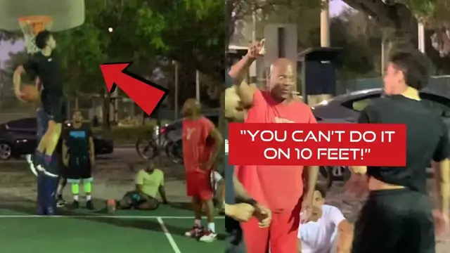 'Video thumbnail for Trash Talker Said I Couldn't Do The Dunk On 10 Feet.. Proved Him WRONG!!'