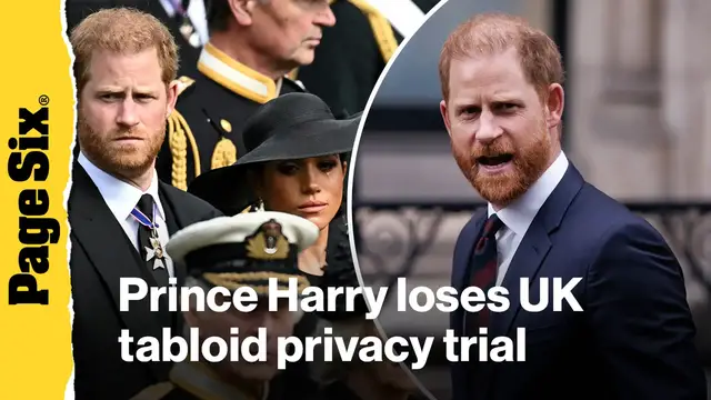 Video thumbnail for Prince Harry loses UK tabloid privacy trial during home visit