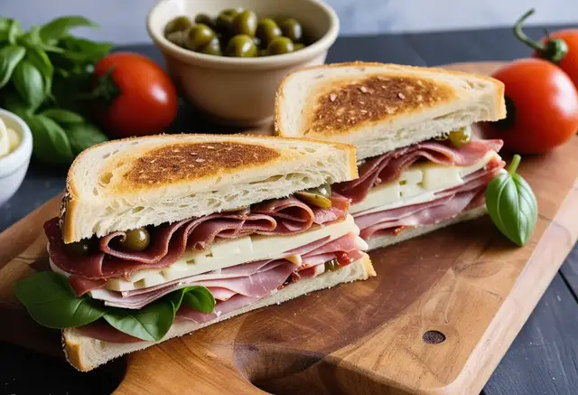 Video thumbnail for Muffaletta Recipe