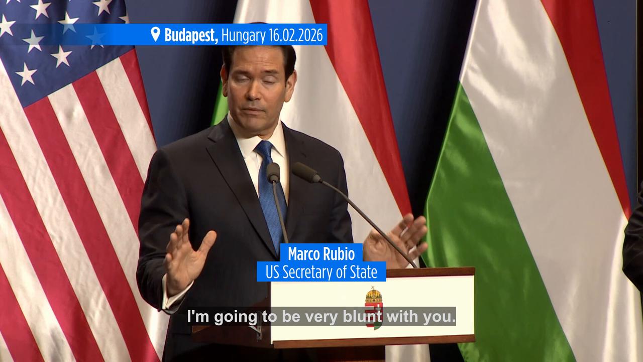 Video thumbnail for ‘We want you to continue’: Rubio delivers Trump's campaign message to Orbán in Budapest