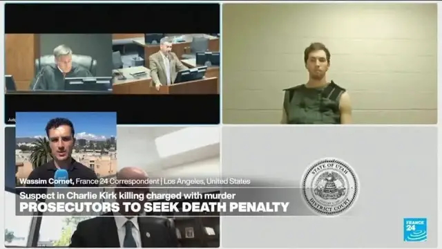 'Video thumbnail for Kirk suspect faces death penalty for aggravated murder charge'