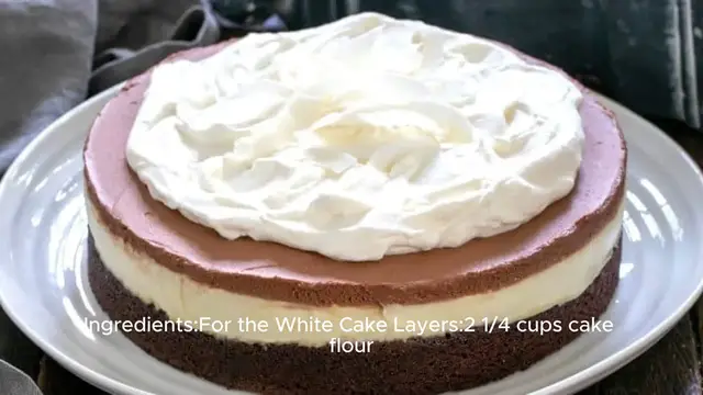 Video thumbnail for White Layer Cake with Fudgy Brownie Recipe