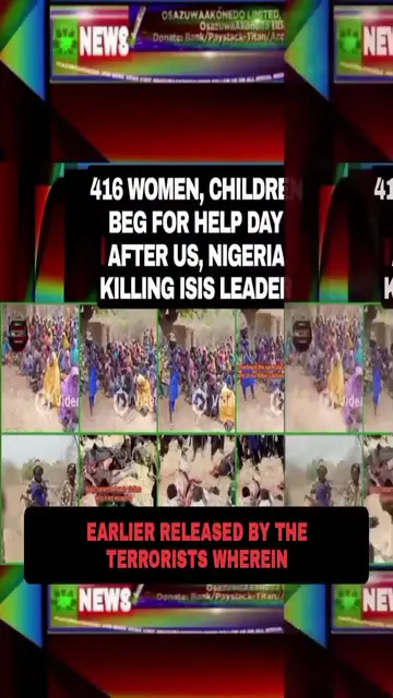 Video thumbnail for 416 Women, Children Beg For Help Day After US, Nigeria Killing ISIS Leader