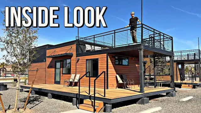 Video thumbnail for ZipKit Homes: 550 sq ft Modular Home Tour | Two Bedrooms, Two Bathrooms