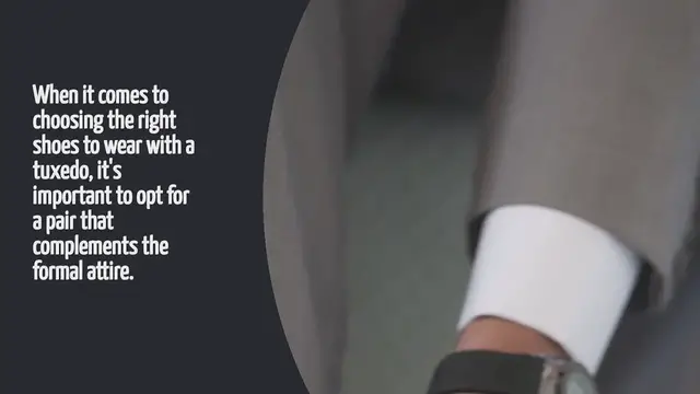 Video thumbnail for What Shoes To Wear With A Tuxedo