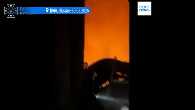Video thumbnail for Russia threatens mass strikes on Ukraine energy sites as Kyiv depot death toll hits 38