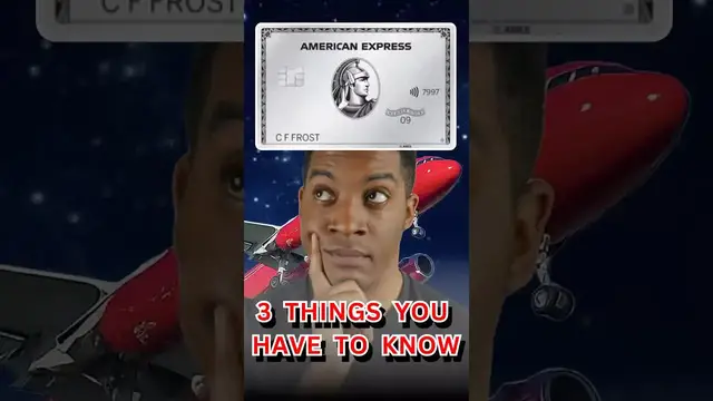 'Video thumbnail for 3 Best Things To Know About The Platinum Card by American Express - Disclosure in Description'