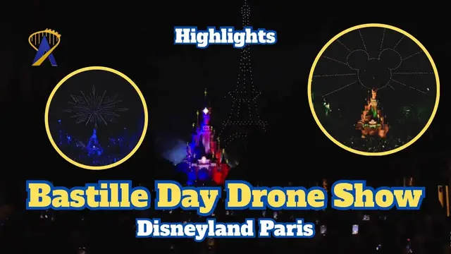 Video thumbnail for Disneyland Paris Bastille Day Drone Show: Historic 1,600+ Drone Spectacle!