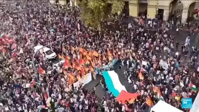 'Video thumbnail for Italy cautious on Palestinian recognition as protests grow'