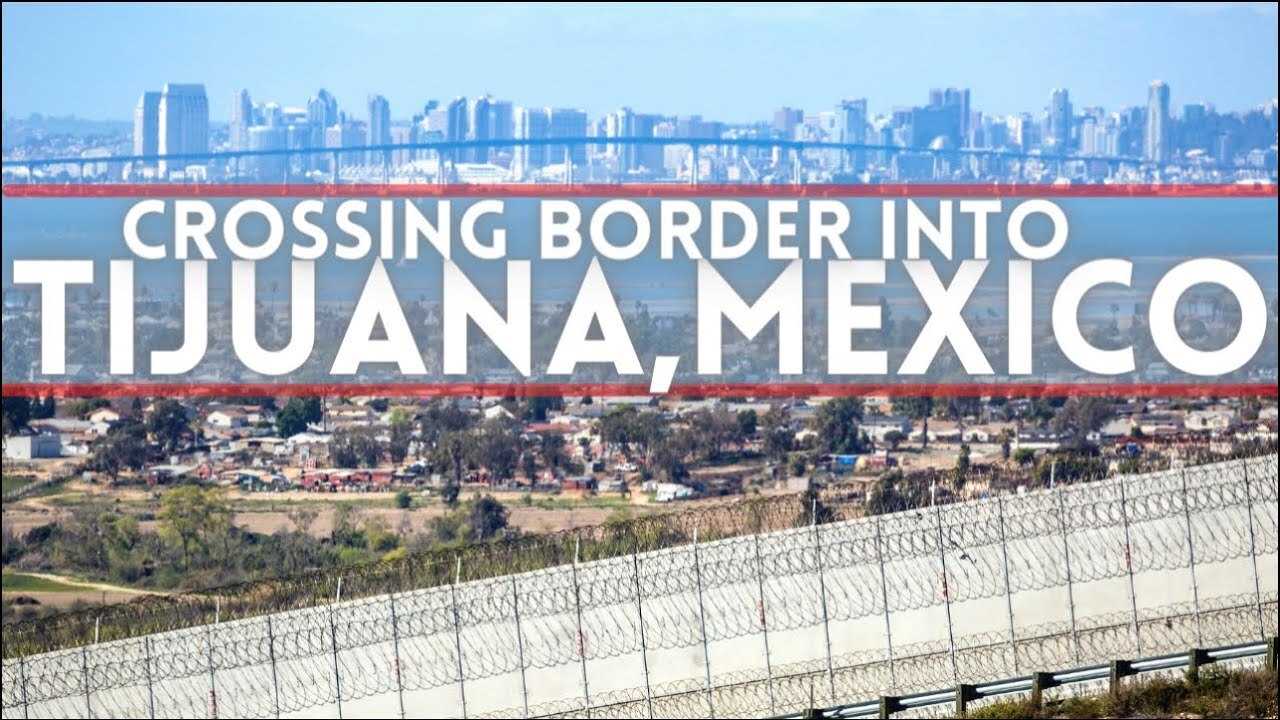 Video thumbnail for Walking Across The Border into Tijuana  Mexico - Coming Back To The USA Using CBX